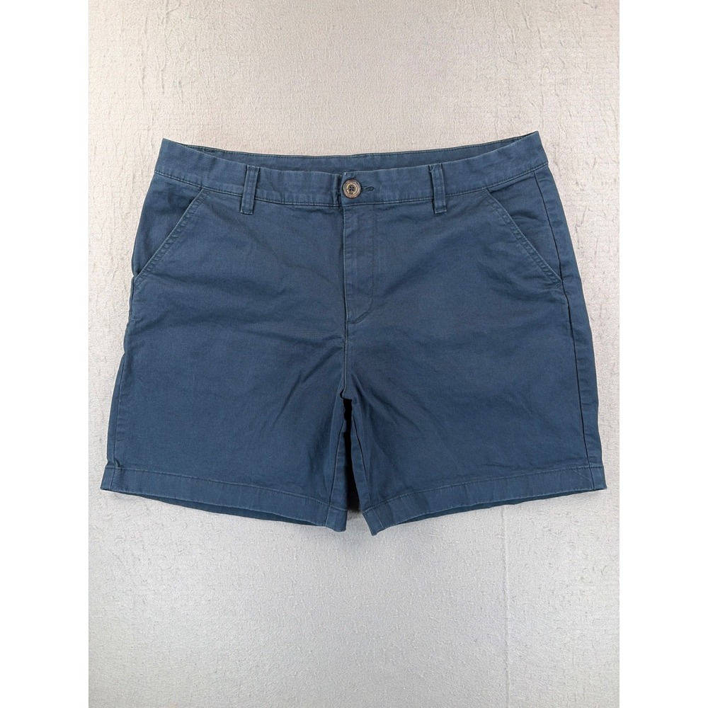 Chubbies Mens Navy Blue 7 Inch Inseam Regular Fit Chino Shorts Size 35 Stretch